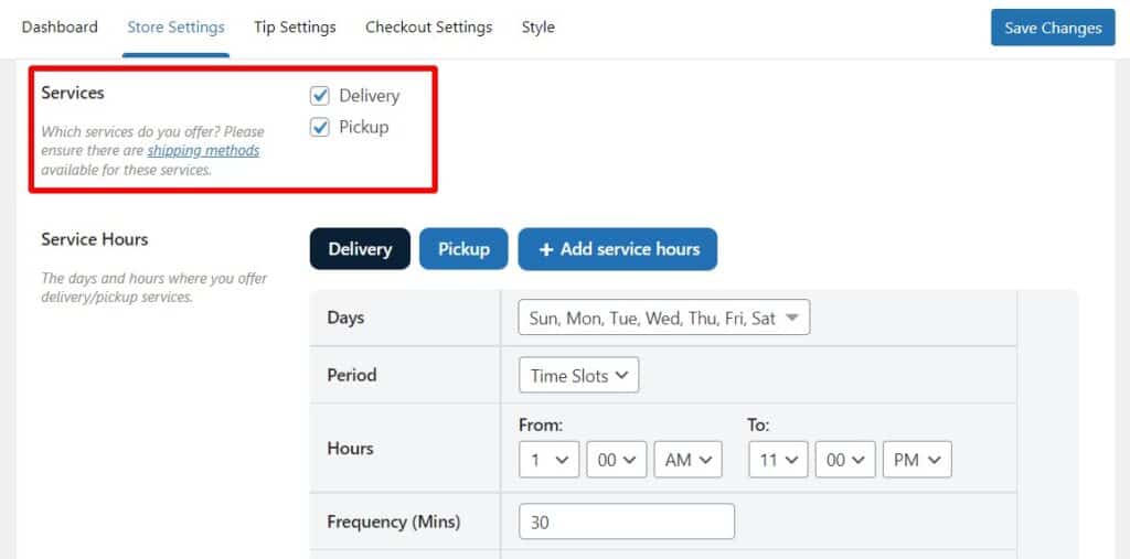 delivery schedule woocommerce