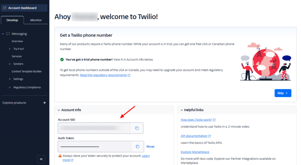 twilio auth token