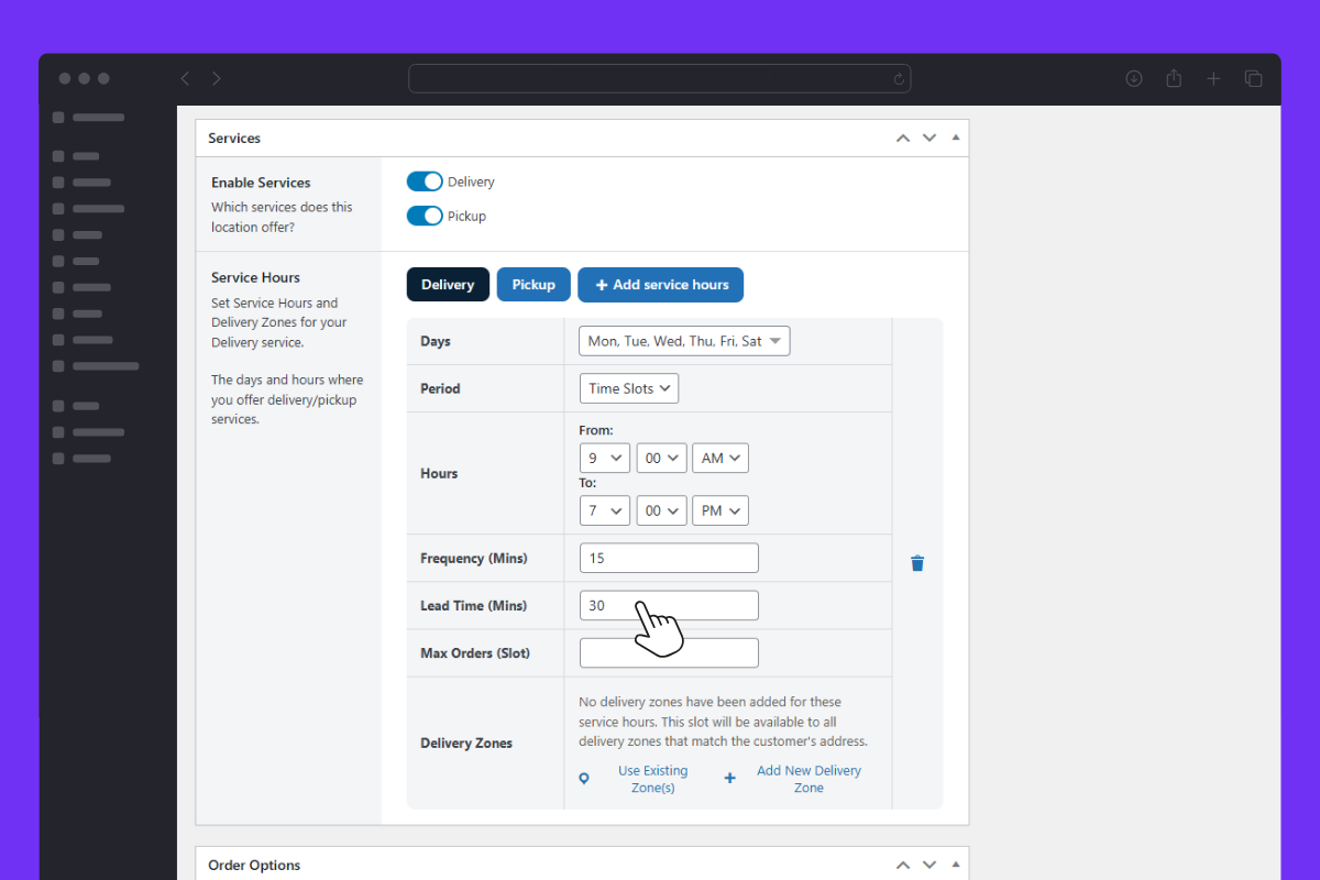 location services and slots