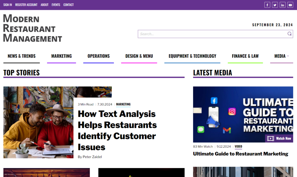 modern restaurant management