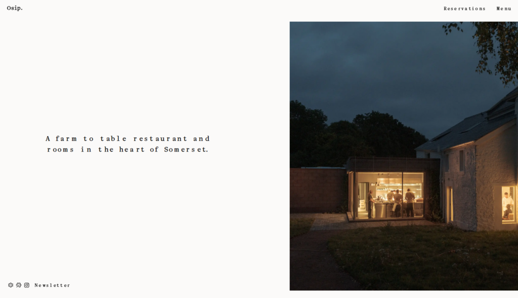 farm to table restaurant