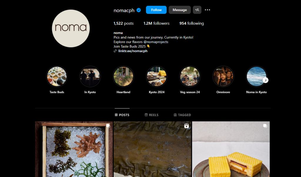 noma under the bridge instagram popup
