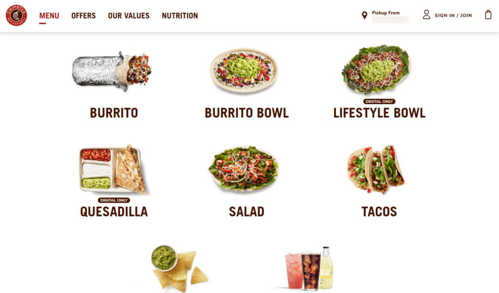 chipotle menu inspiration