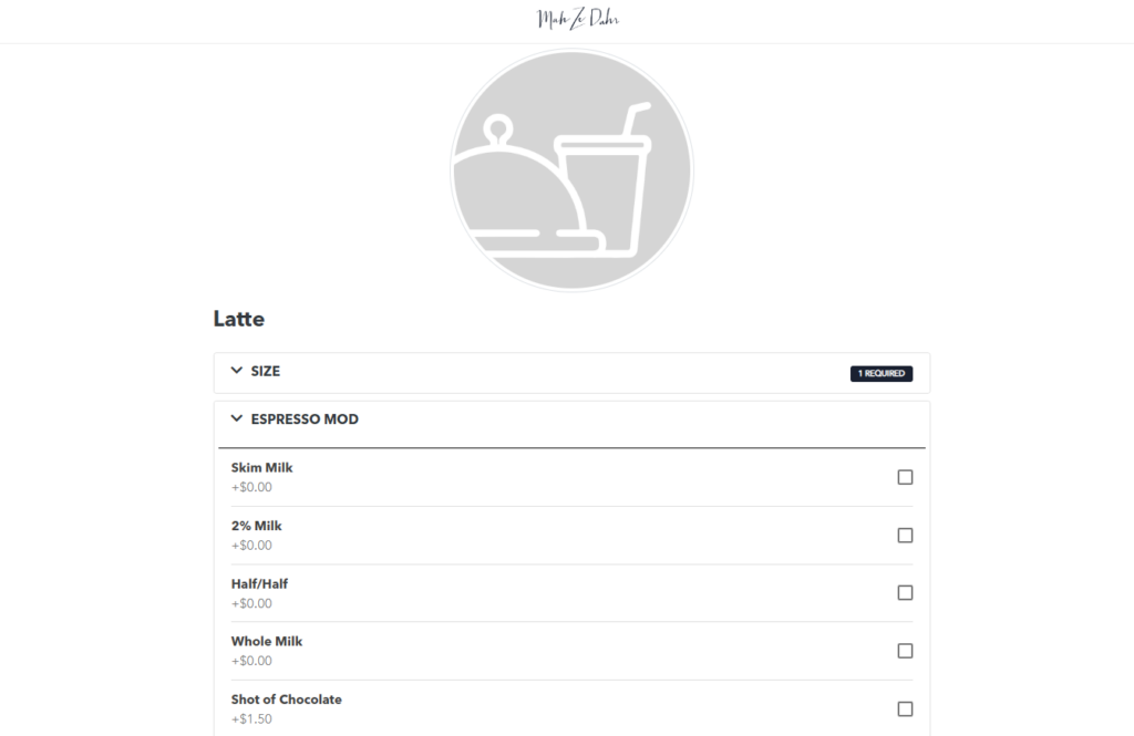 Mah-Ze-Dahr product addons