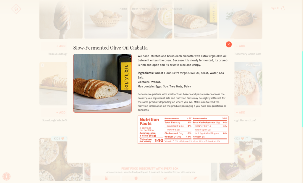 wildgrain nutritional information