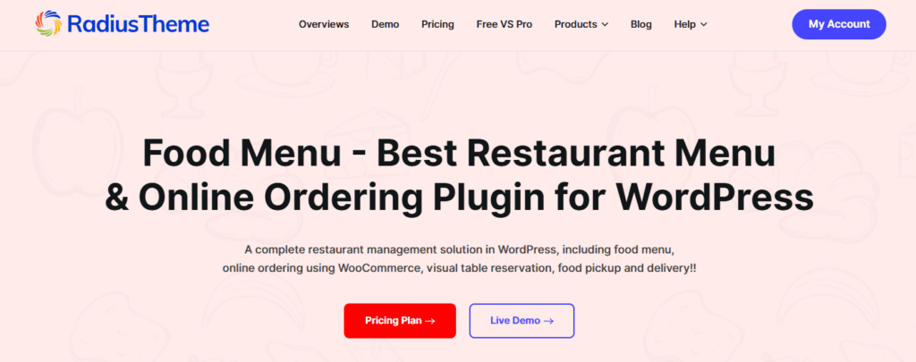 food menu pro restaurant ordering system